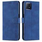 For OPPO A72 5G / A52 5G AZNS Skin Feel Calf Texture Horizontal Flip Leather Case with Card Slots & Holder & Wallet(Blue) - 1