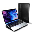 For Macbook 13 inch DUX DUCIS HEFI Series Laptop Protective Standing Sleeve(Black) - 1