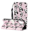 For Samsung Galaxy A82 5G Oil Embossed Pattern Horizontal Flip PU Leather Case with Holder & Card Slots & Wallet & Lanyard(Pandas) - 1