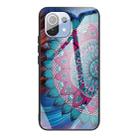 For Xiaomi Mi 11 Colorful Painted Glass Shockproof Protective Case(Mandala) - 1