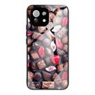 For Xiaomi Mi 11 Pro Colorful Painted Glass Shockproof Protective Case(Chocolate) - 1