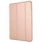 For iPad Pro 11 2022 / 2021 / 2020 TPU Horizontal Flip Leather Tablet Case with Three-folding Holder(Rose Gold) - 2
