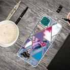 For Samsung Galaxy A22 5G Abstract Marble Pattern TPU Protective Case(Colored triangles) - 1