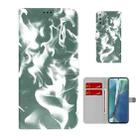 For Samsung Galaxy Note20 Cloud Fog Pattern Horizontal Flip Leather Case with Holder & Card Slot & Wallet(Dark Green) - 1