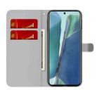 For Samsung Galaxy Note20 Cloud Fog Pattern Horizontal Flip Leather Case with Holder & Card Slot & Wallet(Mint Green) - 3