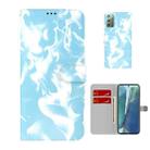 For Samsung Galaxy Note20 Cloud Fog Pattern Horizontal Flip Leather Case with Holder & Card Slot & Wallet(Sky Blue) - 1