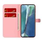 For Samsung Galaxy Note20 Cloud Fog Pattern Horizontal Flip Leather Case with Holder & Card Slot & Wallet(Red) - 3