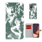For Samsung Galaxy Note20 Ultra Cloud Fog Pattern Horizontal Flip Leather Case with Holder & Card Slot & Wallet(Dark Green) - 1