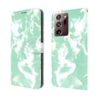 For Samsung Galaxy Note20 Ultra Cloud Fog Pattern Horizontal Flip Leather Case with Holder & Card Slot & Wallet(Mint Green) - 2