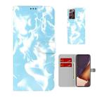 For Samsung Galaxy Note20 Ultra Cloud Fog Pattern Horizontal Flip Leather Case with Holder & Card Slot & Wallet(Sky Blue) - 1