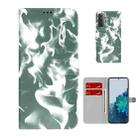 For Samsung Galaxy S21 5G Cloud Fog Pattern Horizontal Flip Leather Case with Holder & Card Slot & Wallet(Dark Green) - 1