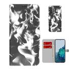 For Samsung Galaxy S21 FE Cloud Fog Pattern Horizontal Flip Leather Case with Holder & Card Slot & Wallet(Black) - 1