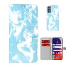 For Samsung Galaxy Quantum 2 / A82 5G Cloud Fog Pattern Horizontal Flip Leather Case with Holder & Card Slot & Wallet(Sky Blue) - 1