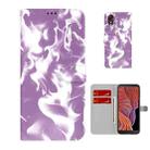 For Samsung Galaxy Xcover 5 Cloud Fog Pattern Horizontal Flip Leather Case with Holder & Card Slot & Wallet(Purple) - 1