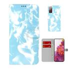 For Samsung Galaxy S20 FE Cloud Fog Pattern Horizontal Flip Leather Case with Holder & Card Slot & Wallet (Sky Blue) - 1