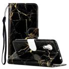 For Samsung Galaxy Xcover 5 Colored Drawing Marble Pattern Horizontal Flip PU Leather Case with Holder & Card Slots & Wallet(Black Gold Marble) - 1