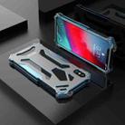 X R-JUST Shockproof Armor Metal Protective Case For iPhone XS(Blue) - 1