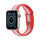 Rainbow Silicone Strap Watch Band For Apple Watch Series 8&7 41mm / SE 2&6&SE&5&4 40mm / 3&2&1 38mm(4) - 1