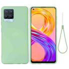 For OPPO Realme 8 / 8 Pro Pure Color Liquid Silicone Shockproof Full Coverage Case(Green) - 1