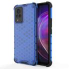 For vivo V21 Shockproof Honeycomb PC + TPU Case(Blue) - 1