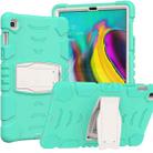 3-Layer Protection Screen Frame + PC + Silicone Shockproof Combination Case with Holder For Samsung Galaxy Tab S5e T720(Mint Green) - 1