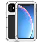 For iPhone 11 LOVE MEI Metal Shockproof Waterproof Dustproof Protective Case(White) - 1