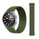 For Samsung Galaxy Watch 42mm Adjustable Nylon Braided Elasticity Watch Band, Size:135mm(Army Green) - 1
