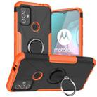 For Motorola  Moto G30 Armor Bear Shockproof PC + TPU Protective Case with Ring Holder(Orange) - 1