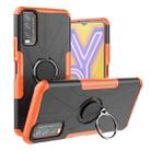 For vivo Y20 Armor Bear Shockproof PC + TPU Protective Case with Ring Holder(Orange) - 1