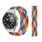 For Samsung Galaxy Watch 46mm Adjustable Nylon Braided Elasticity Watch Band, Size:155mm(Rainbow) - 1