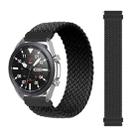 For Samsung Galaxy Watch Active / Active2 40mm / Active2 44mm Adjustable Nylon Braided Elasticity Watch Band, Size:125mm(Black) - 1