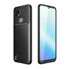 For OPPO Realme C21 Carbon Fiber Texture Shockproof TPU Case(Black) - 1