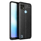 For OPPO Realme C21 Litchi Texture TPU Shockproof Case(Black) - 1