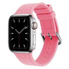 Bamboo Joint Silicone Watch Band For Apple Watch Series 9&8&7 41mm / SE 3&SE 2&6&SE&5&4 40mm / 3&2&1 38mm(Pink) - 1