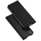 For Moto One Action DUX DUCIS Skin Pro Series Horizontal Flip PU + TPU Leather Case, with Holder & Card Slots(Black) - 1