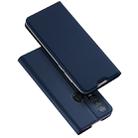 For Moto One Action DUX DUCIS Skin Pro Series Horizontal Flip PU + TPU Leather Case, with Holder & Card Slots(Blue) - 1