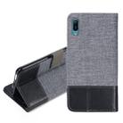 For Huawei Y6 Pro (2019) MUXMA MX102 Horizontal Flip Canvas Leather Case with Stand & Card Slot & Wallet Function(Black) - 1
