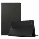 For Samsung Galaxy Tab A7 Lite 8.4 T220/225 Voltage Craft Texture TPU Horizontal Flip Protective Case with Holder(Black) - 1