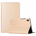 For Lenovo Tab M8 8705/8505 Voltage Craft Texture TPU Horizontal Flip Protective Case with Holder(Gold) - 1