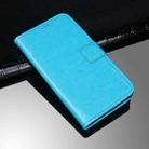 For Cubot C20 idewei Crazy Horse Texture Horizontal Flip Leather Case with Holder & Card Slots & Wallet(Sky Blue) - 1