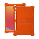 All-inclusive Silicone Shockproof Case with Holder For iPad mini 5 / 4(Orange) - 1