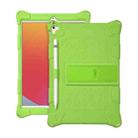 All-inclusive Silicone Shockproof Case with Holder For iPad mini 5 / 4(Green) - 1