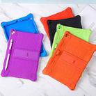 All-inclusive Silicone Shockproof Case with Holder For iPad mini 5 / 4(Purple) - 2