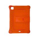 All-inclusive Silicone Shockproof Case with Holder For iPad Pro 11 2021 / 2020 / Air 2020 10.9(Orange) - 1