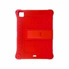 All-inclusive Silicone Shockproof Case with Holder For iPad Pro 11 2021 / 2020 / Air 2020 10.9(Red) - 1