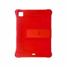 All-inclusive Silicone Shockproof Case with Holder For iPad Pro 12.9 2021 / 2020(Red) - 1