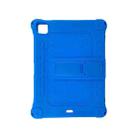 All-inclusive Silicone Shockproof Case with Holder For iPad Pro 12.9 2021 / 2020(Blue) - 1