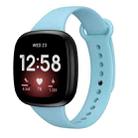 For Fitbit Versa 3 Silicone Watch Band(Light Blue) - 1