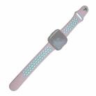 For Fitbit Versa 3 Two-color Silicone Watch Band(Pink Blue) - 1