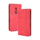 For Fujitsu Be4 Plus F-41B Magnetic Buckle Retro Crazy Horse Texture Horizontal Flip Leather Case with Holder & Card Slots & Photo Frame(Red) - 1